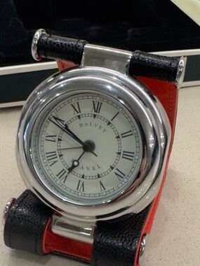 Men’s Red and Black Travel Clock Watch